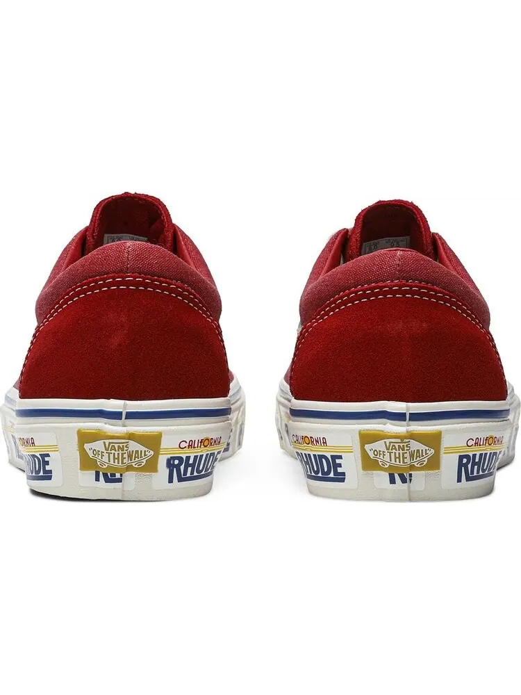 Кеды Vans Rhude x Bold Ni California Plate - Red — изображение 6 из 8, красный