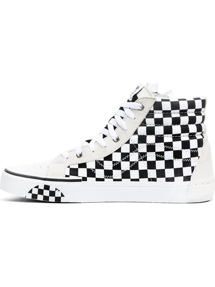 Кеды Vans SK8-Hi CAP LX Reissue White Checkerboard — изображение 3 из 8, белый
