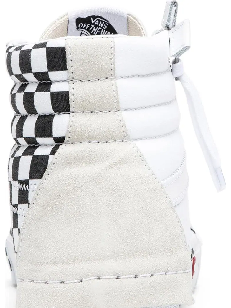 Кеды Vans SK8-Hi CAP LX Reissue White Checkerboard — изображение 7 из 8, белый