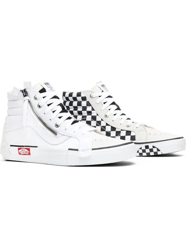 Кеды Vans SK8-Hi CAP LX Reissue White Checkerboard — изображение 8 из 8, белый