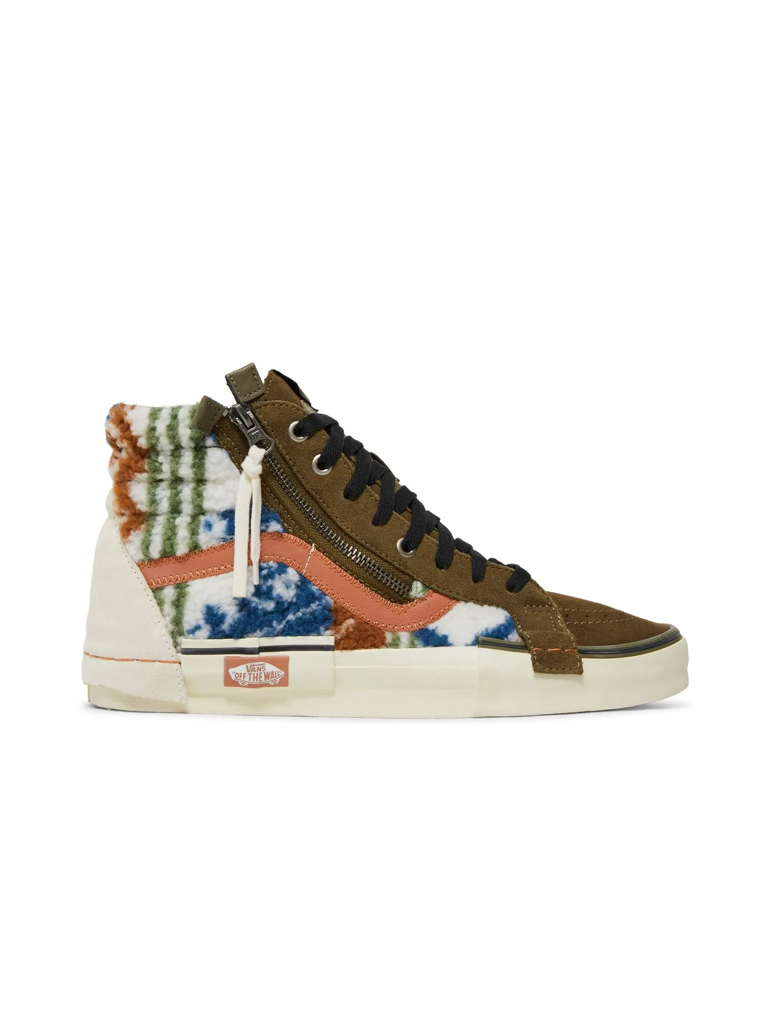 Кроссовки Sk8-Hi Reissue Cap Vans — изображение 1 из 8, оливковый/белый