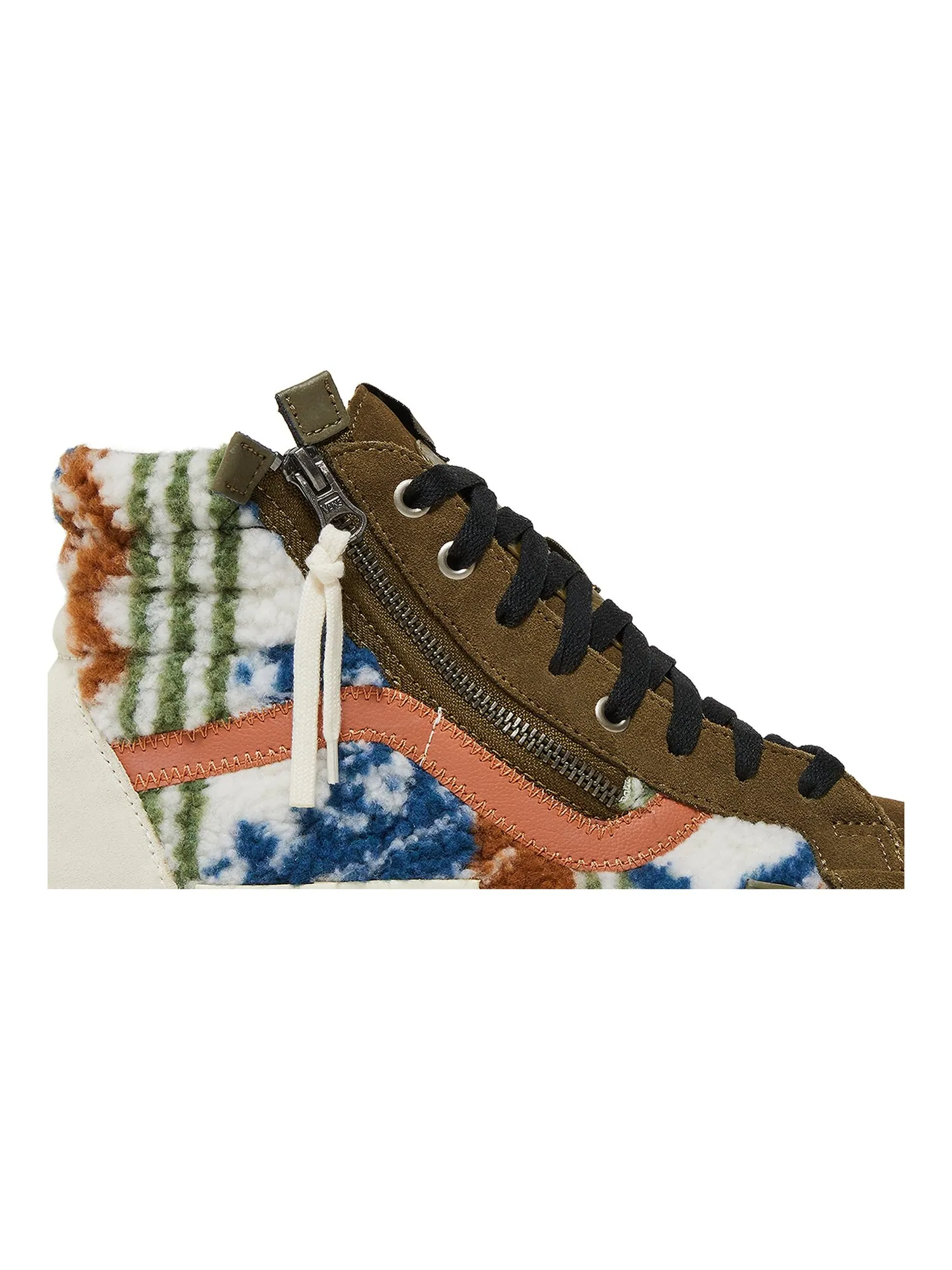 Кроссовки Sk8-Hi Reissue Cap Vans — изображение 2 из 8, оливковый/белый