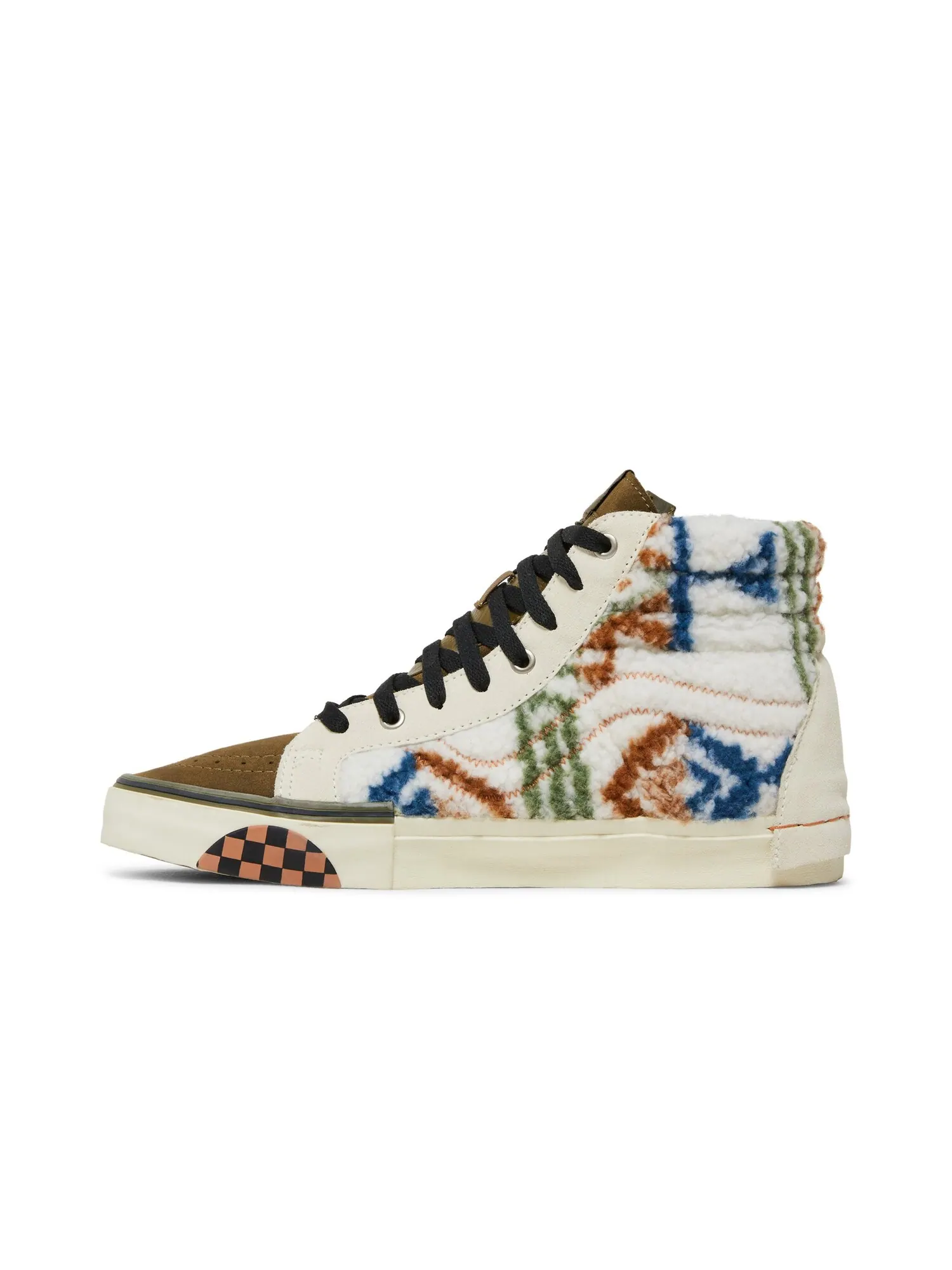 Кроссовки Sk8-Hi Reissue Cap Vans — изображение 3 из 8, оливковый/белый