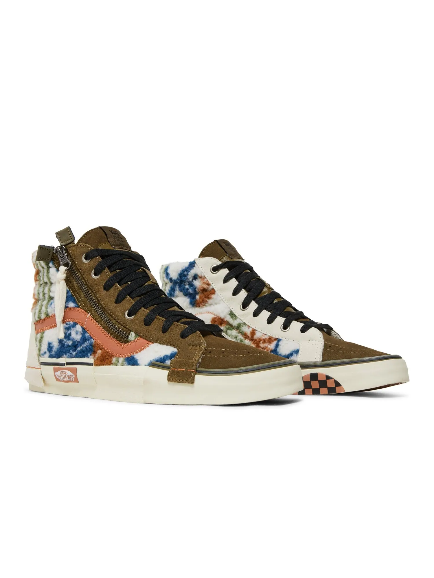 Кроссовки Sk8-Hi Reissue Cap Vans — изображение 8 из 8, оливковый/белый