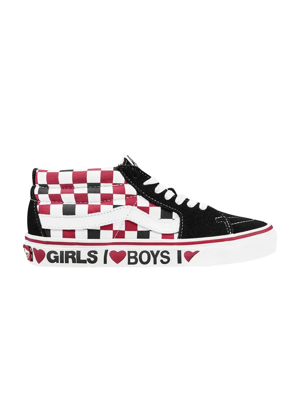 Кроссовки Sk8-Mid Vans — изображение 1 из 1, черный/белый/красный