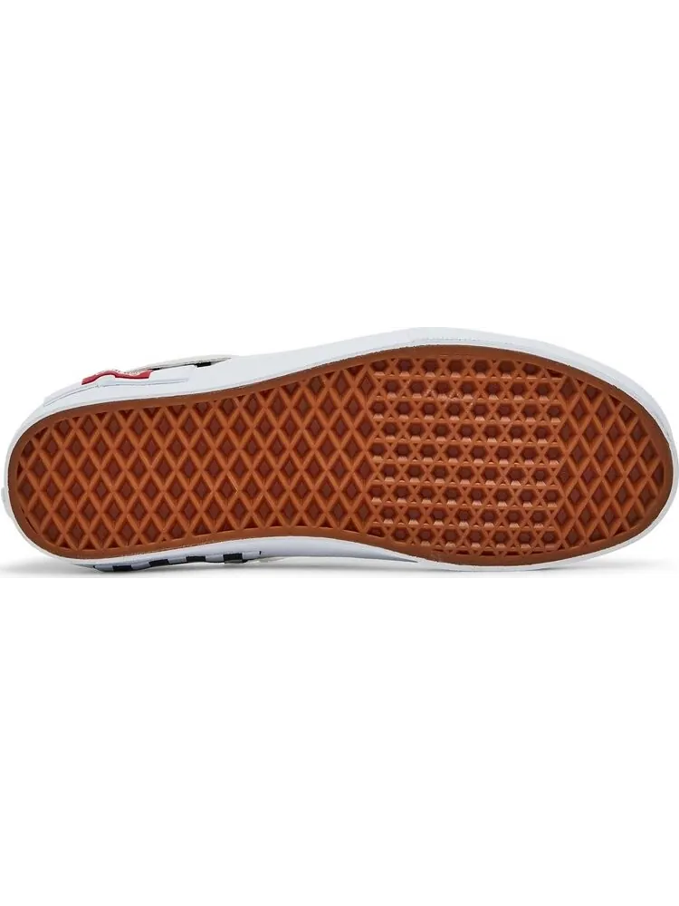 Кеды Vans Slip-On CAP White Black Checkerboard — изображение 4 из 8, белый