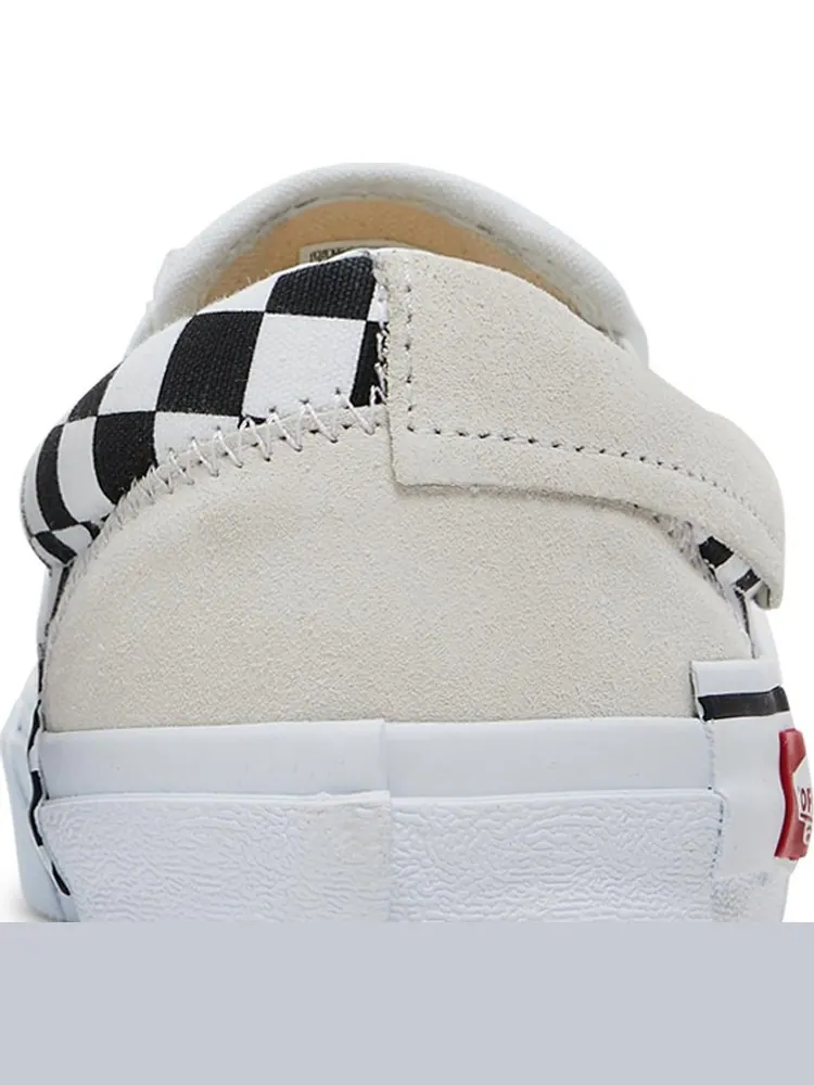 Кеды Vans Slip-On CAP White Black Checkerboard — изображение 7 из 8, белый