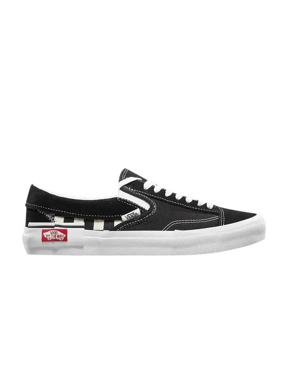 Кроссовки Classic Slip-On CAP Vans — изображение 1 из 1, черный/белый