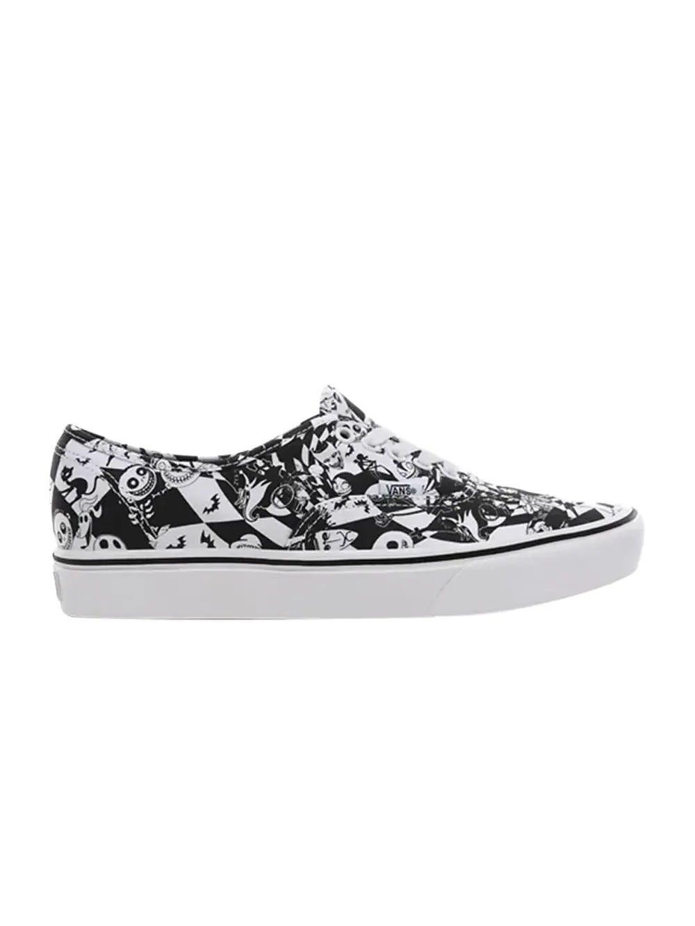 Кроссовки The Nightmare Before Christmas x ComfyCush Authentic Vans — изображение 1 из 1, белый/черный