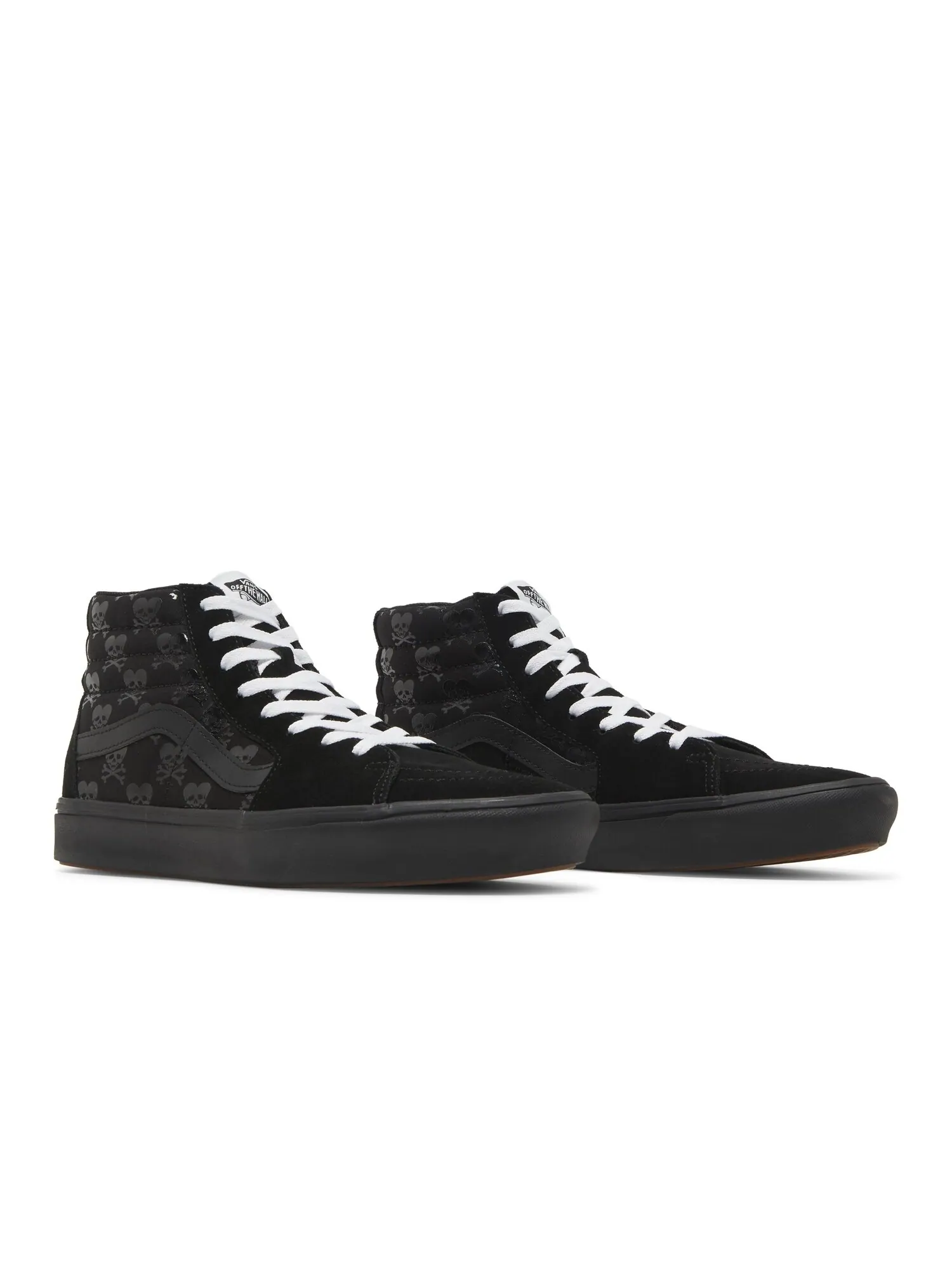 Кроссовки ComfyCush Sk8-Hi Vans — изображение 8 из 8, черный/белый