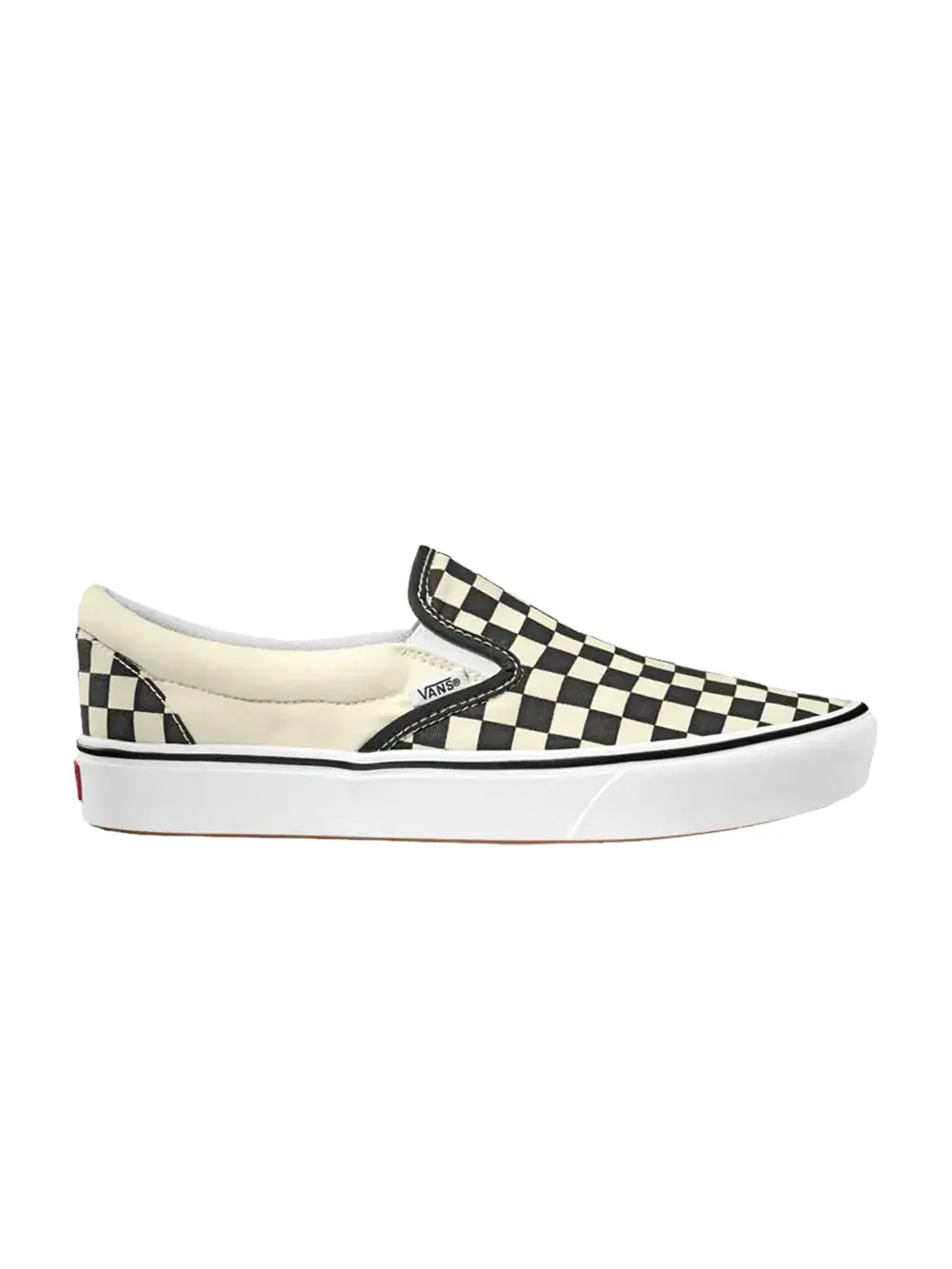 Слипоны ComfyCush Vans — изображение 1 из 1, белый/черный