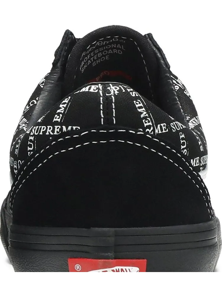 Кеды Vans Supreme x Old Skool Pro Logo Pattern - Black — изображение 7 из 8, черный