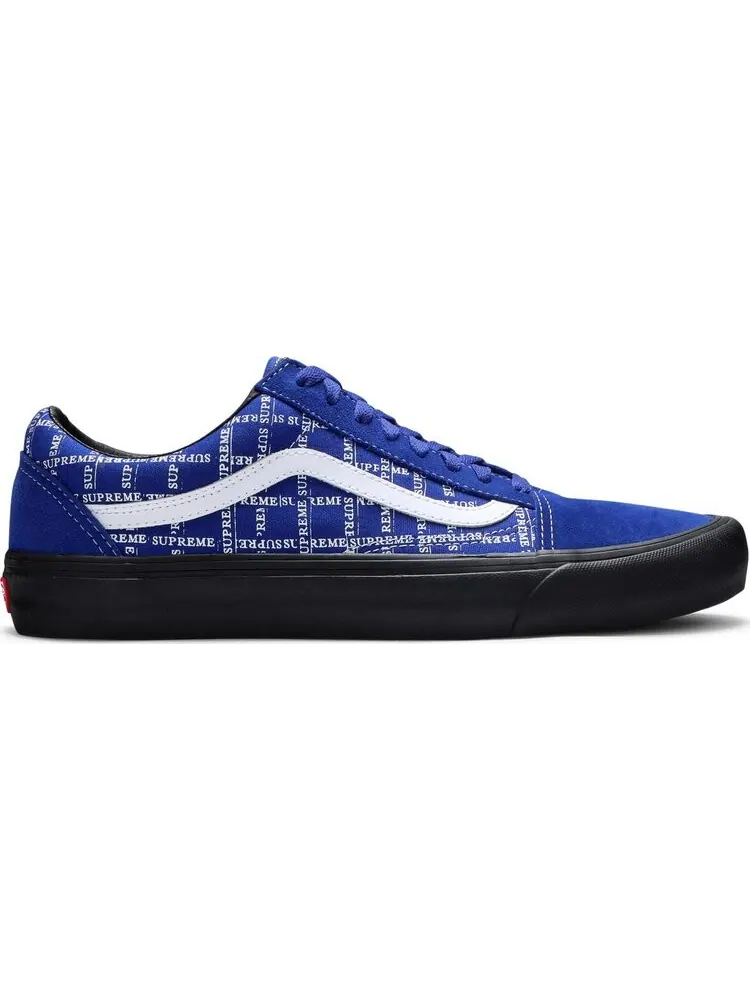 Кеды Vans Supreme x Old Skool Pro Logo Pattern - Royal — изображение 1 из 8, синий