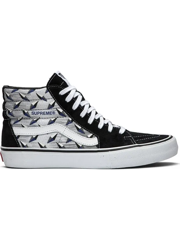 Кеды Vans Supreme x Sk8-Hi Pro Diamond Plate Black Grey — изображение 1 из 8, черный