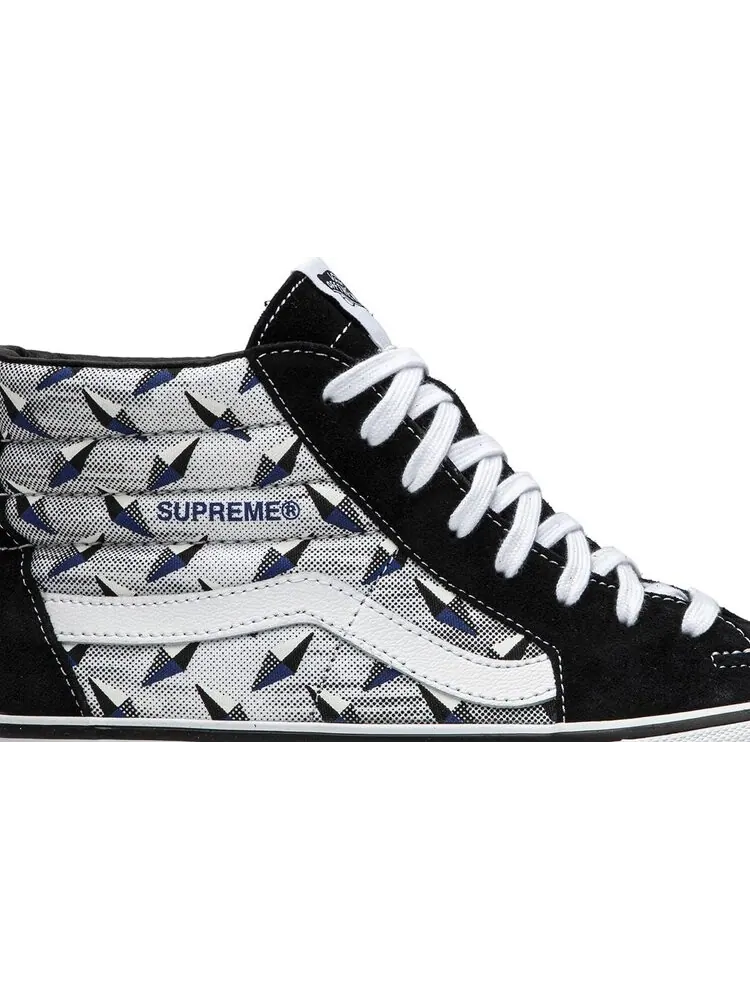 Кеды Vans Supreme x Sk8-Hi Pro Diamond Plate Black Grey — изображение 2 из 8, черный