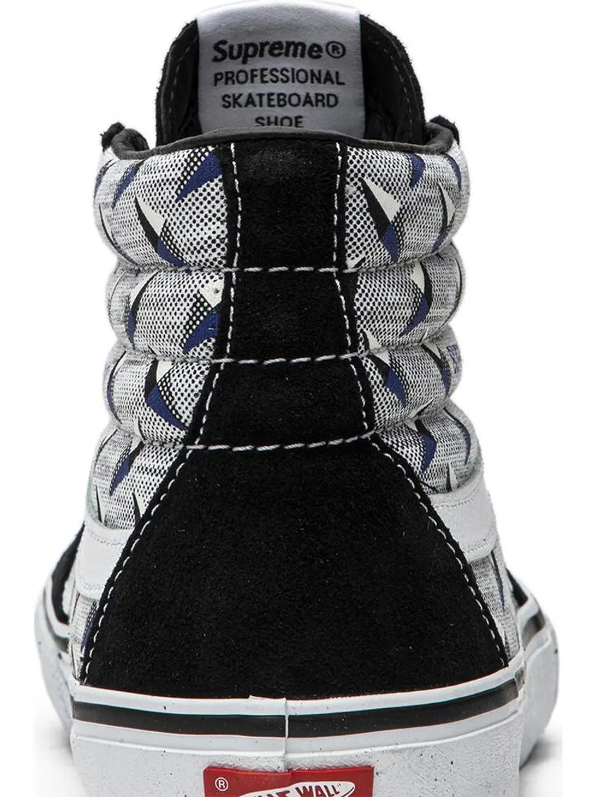 Кеды Vans Supreme x Sk8-Hi Pro Diamond Plate Black Grey — изображение 7 из 8, черный