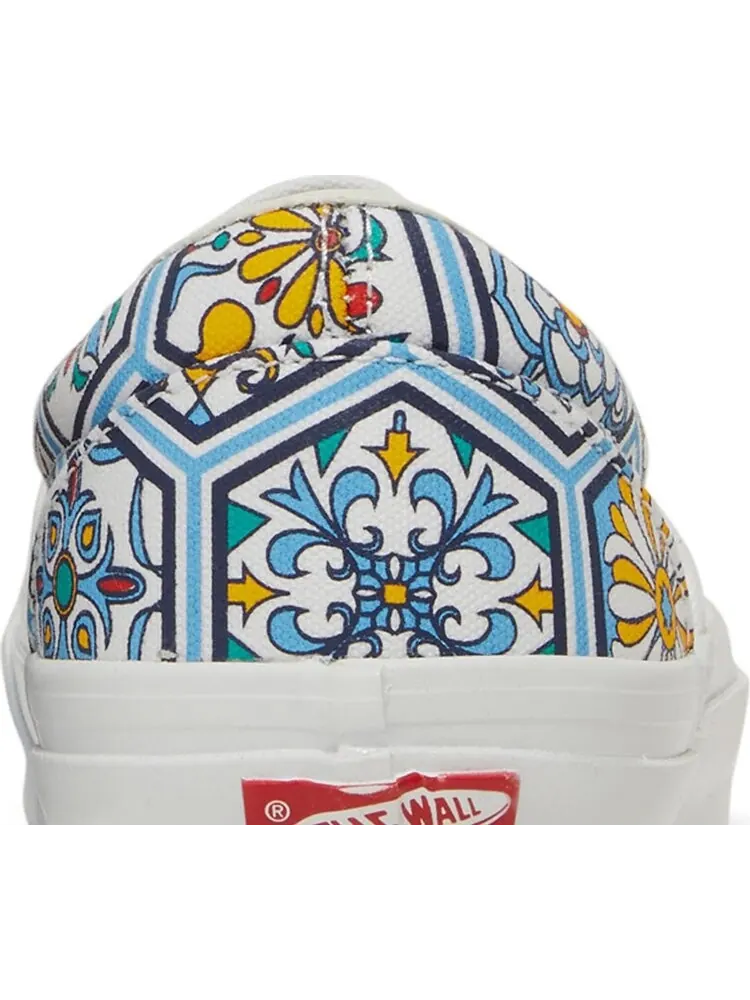 Кеды Vans KITH x Classic Slip-On Blue Moroccan Pattern — изображение 7 из 8, синий