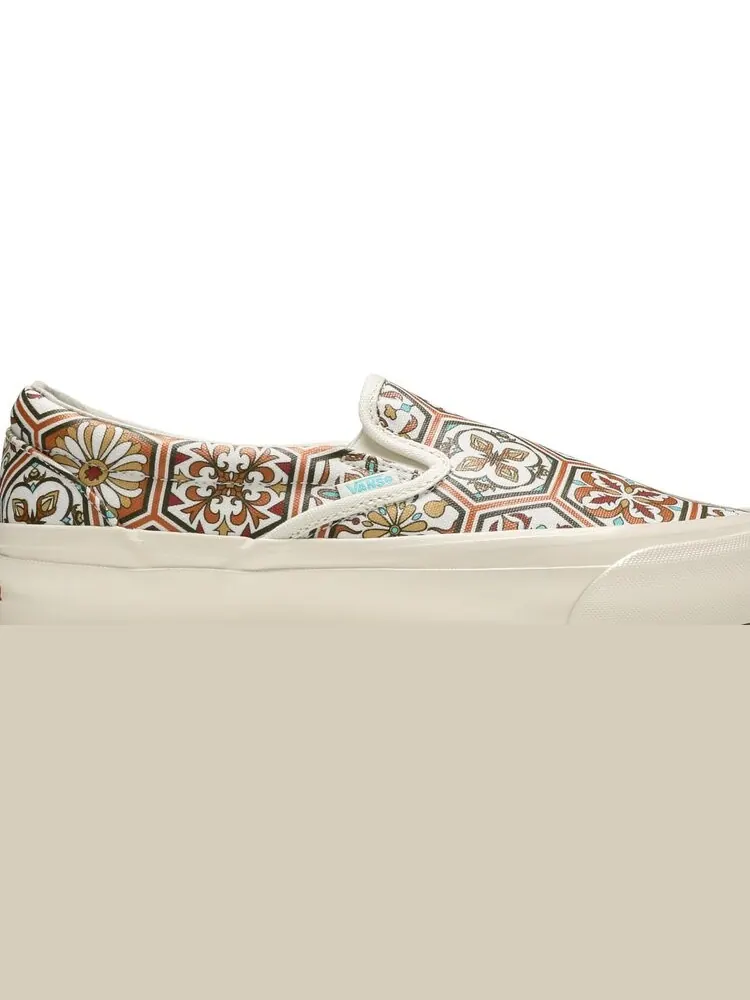 Кеды Vans KITH x Classic Slip-On Brown Moroccan Pattern — изображение 2 из 8, коричневый