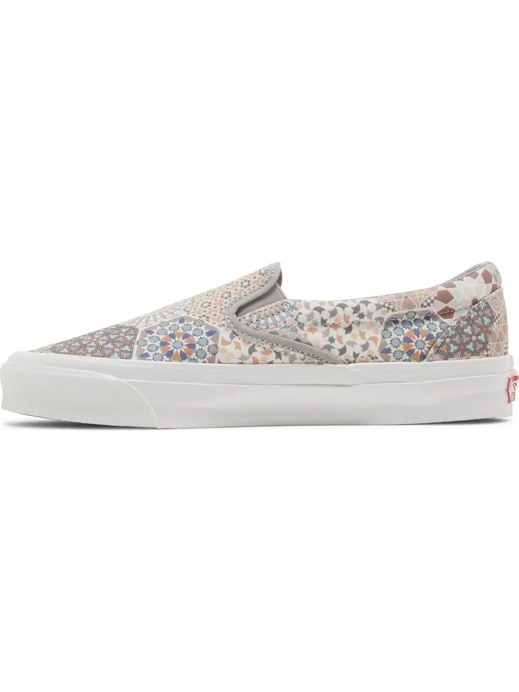 Кеды Vans Kith x Vault OG Classic Slip-On LX Multi Tile — изображение 3 из 8, бежевый