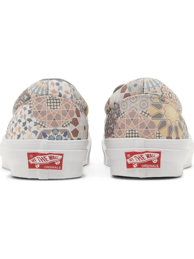 Кеды Vans Kith x Vault OG Classic Slip-On LX Multi Tile — изображение 6 из 8, бежевый