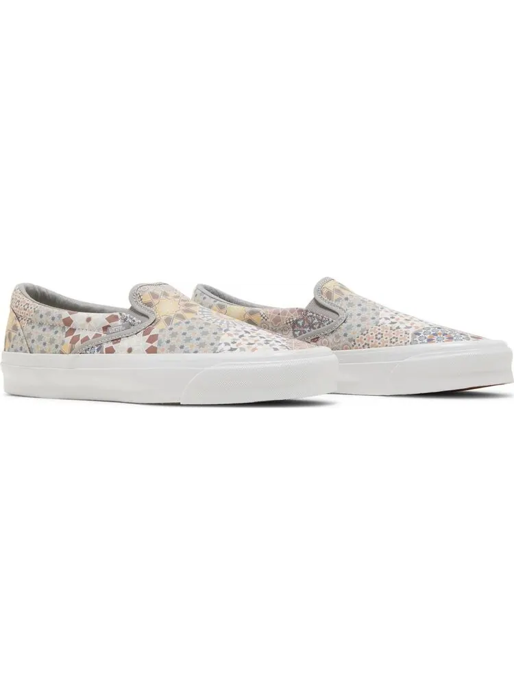 Кеды Vans Kith x Vault OG Classic Slip-On LX Multi Tile — изображение 8 из 8, бежевый