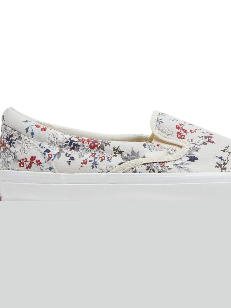 Кеды Vans Kith x Vault OG Classic Slip-On LX Floral — изображение 2 из 8, бежевый