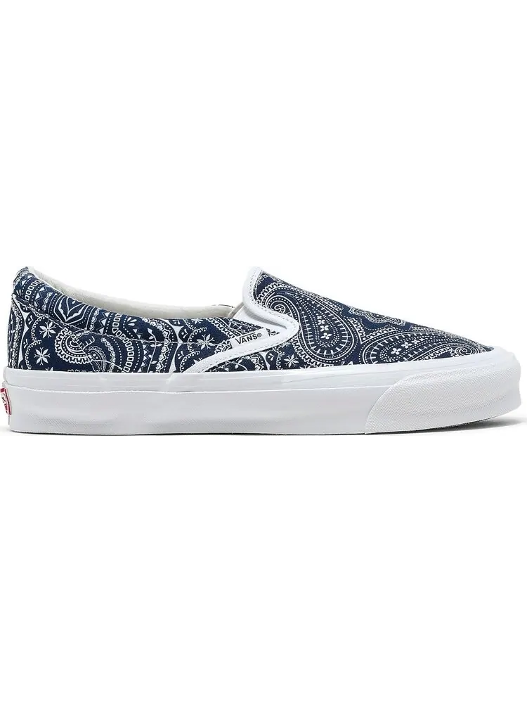 Кеды Vans Kith x Vault OG Classic Slip-On LX Paisley — изображение 1 из 8, синий