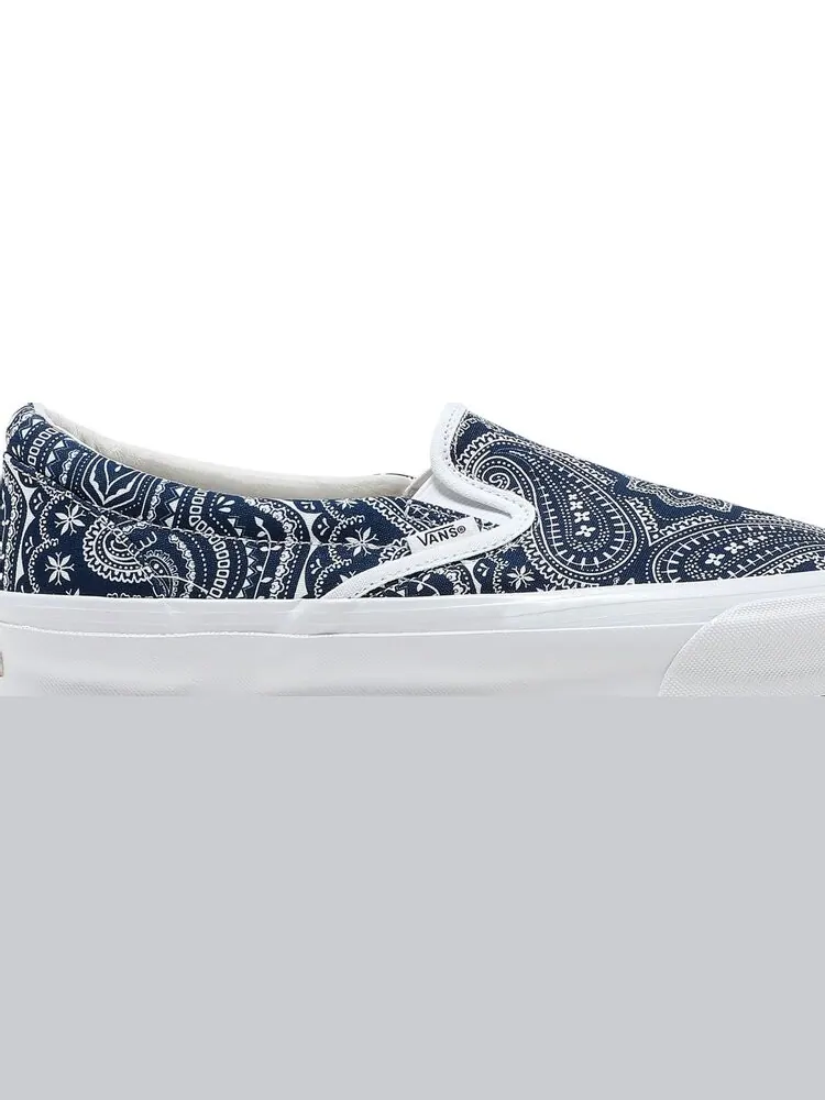 Кеды Vans Kith x Vault OG Classic Slip-On LX Paisley — изображение 2 из 8, синий