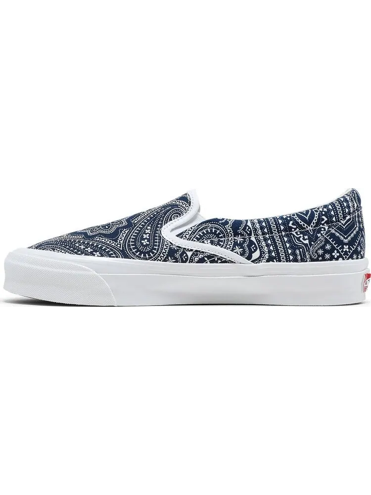 Кеды Vans Kith x Vault OG Classic Slip-On LX Paisley — изображение 3 из 8, синий