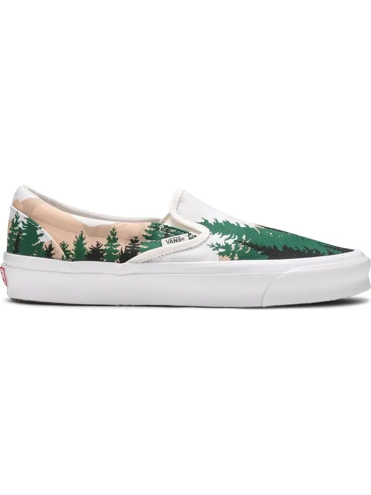 Кеды Vans Kith x Vault OG Classic Slip-On LX Treescape — изображение 1 из 8, зеленый