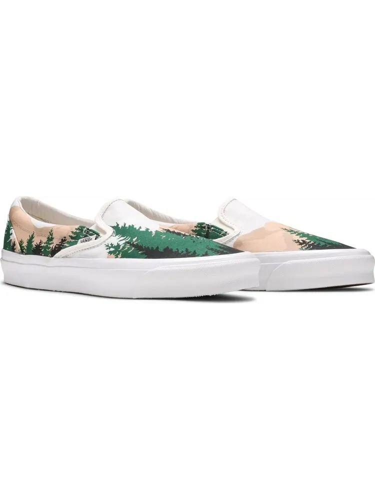 Кеды Vans Kith x Vault OG Classic Slip-On LX Treescape — изображение 8 из 8, зеленый