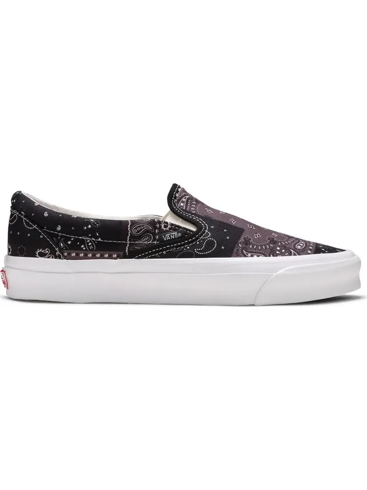 Кеды Vans Kith x Vault OG Classic Slip-On LX Bandana - Moonless Night — изображение 1 из 8, фиолетовый
