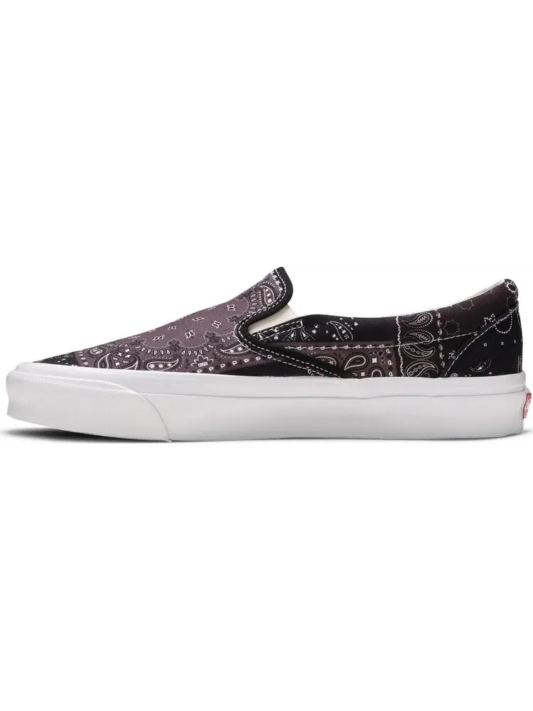 Кеды Vans Kith x Vault OG Classic Slip-On LX Bandana - Moonless Night — изображение 3 из 8, фиолетовый
