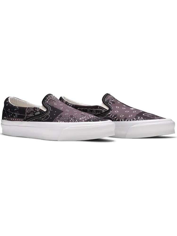 Кеды Vans Kith x Vault OG Classic Slip-On LX Bandana - Moonless Night — изображение 8 из 8, фиолетовый