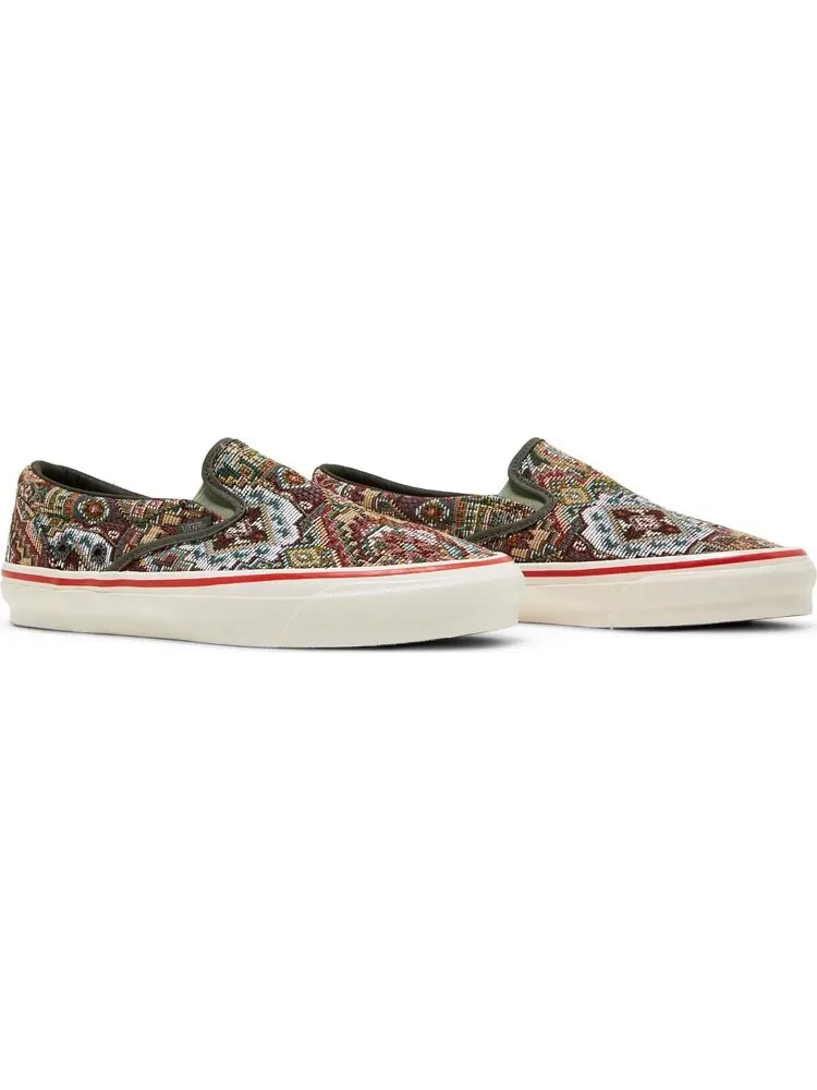 Кеды Vans Nigel Cabourn x OG Classic Slip-On LX Carpet Green Mix — изображение 8 из 8, мульти