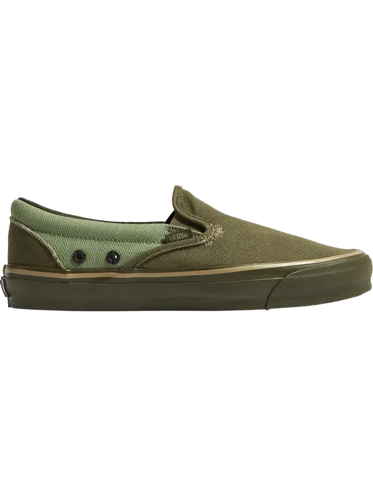 Кеды Vans Nigel Cabourn x OG Classic Slip-On LX USMC Army Mix — изображение 1 из 1, зеленый