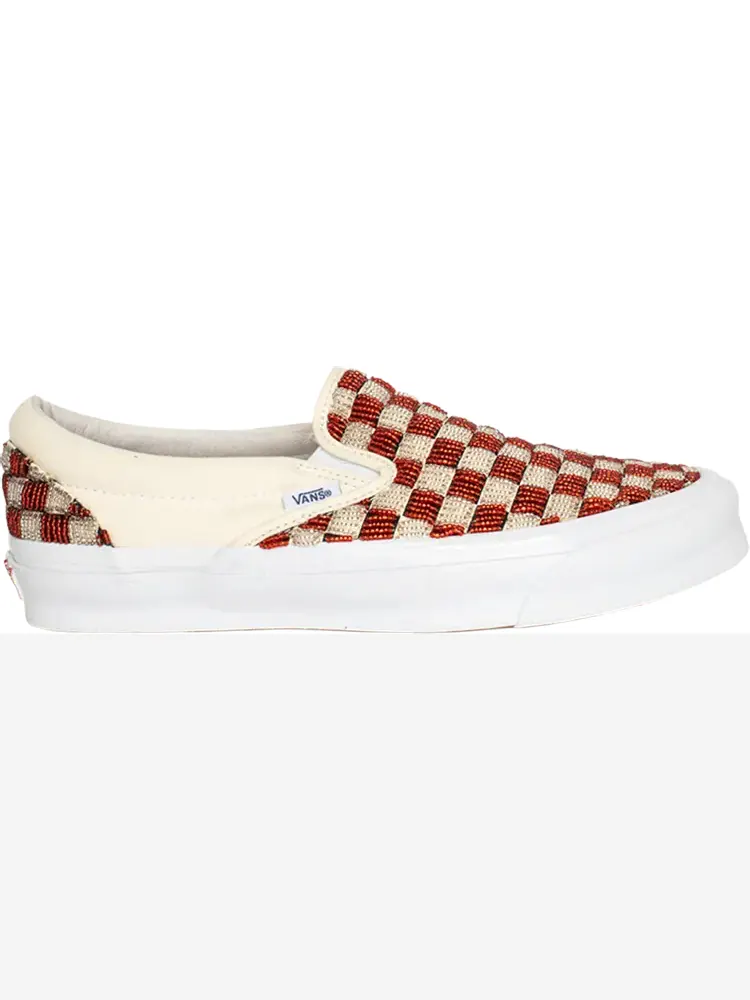 Кеды Vans One Block Down x Classic Slip-On LX Dog Days - Bonfire — изображение 1 из 1, красный