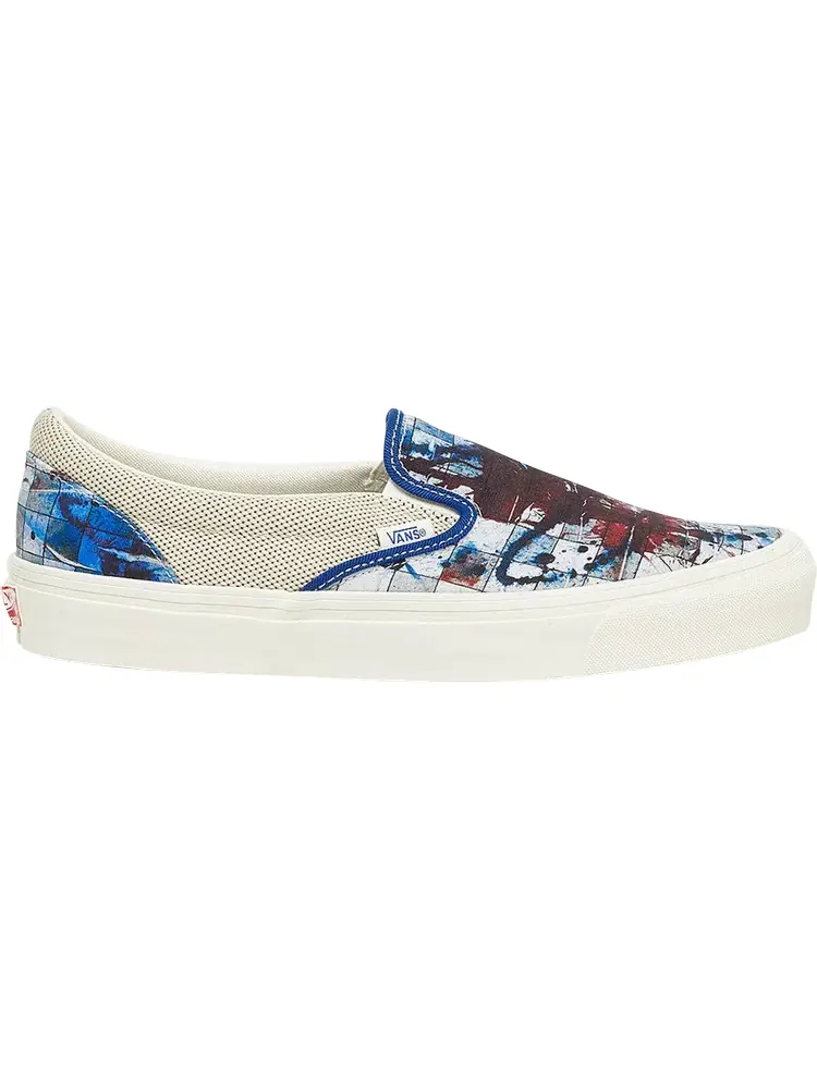 Кеды Vans Ralph Steadman x OG Classic Slip-On LX Checkerboard Splatter — изображение 1 из 1, синий