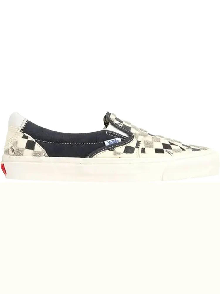 Кеды Vans Classic Slip-On LX Bricolage Pack - Ebony — изображение 1 из 1, белый
