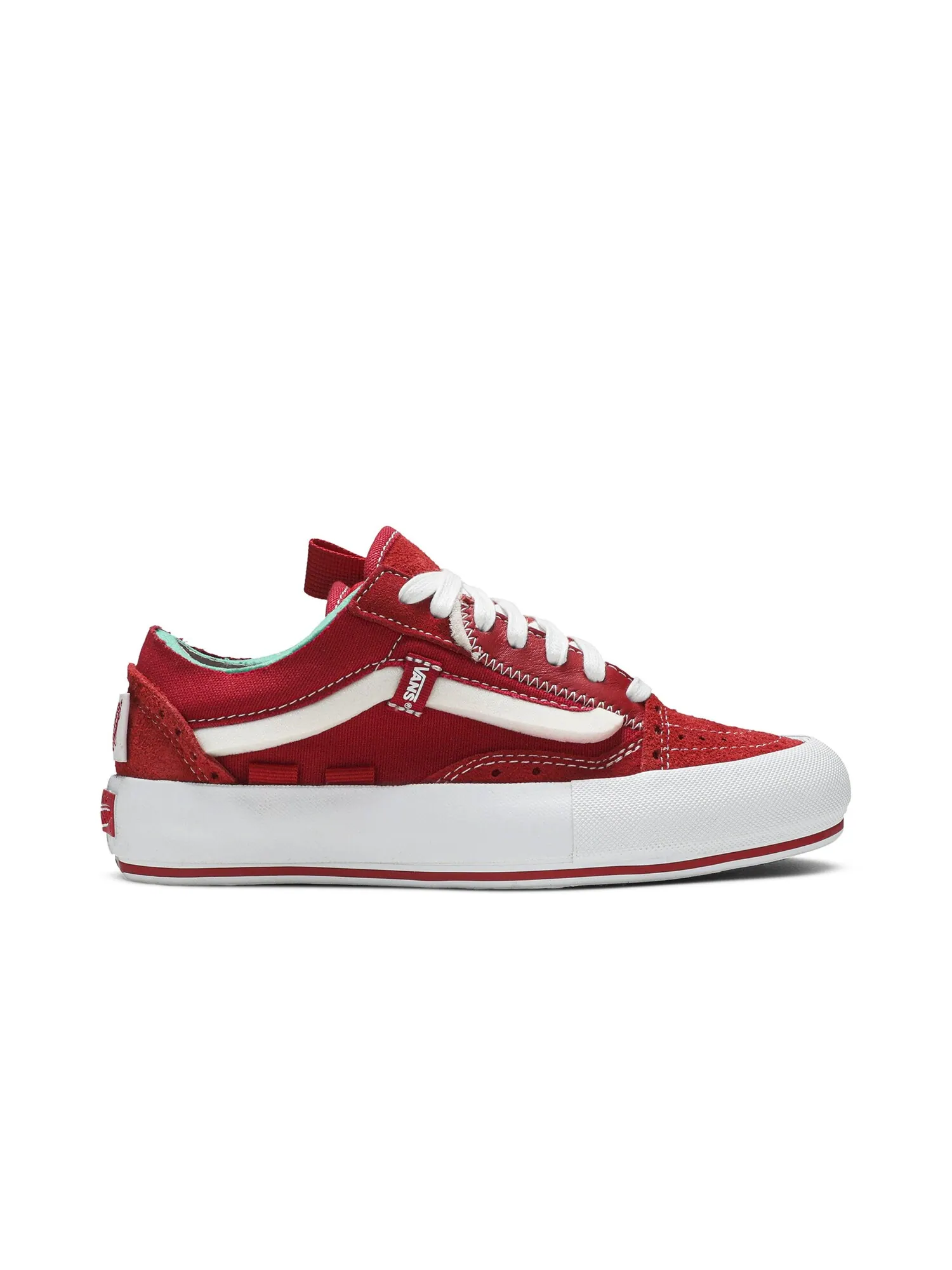 Кроссовки Old Skool Cap LX Vans — изображение 1 из 8, красный/белый
