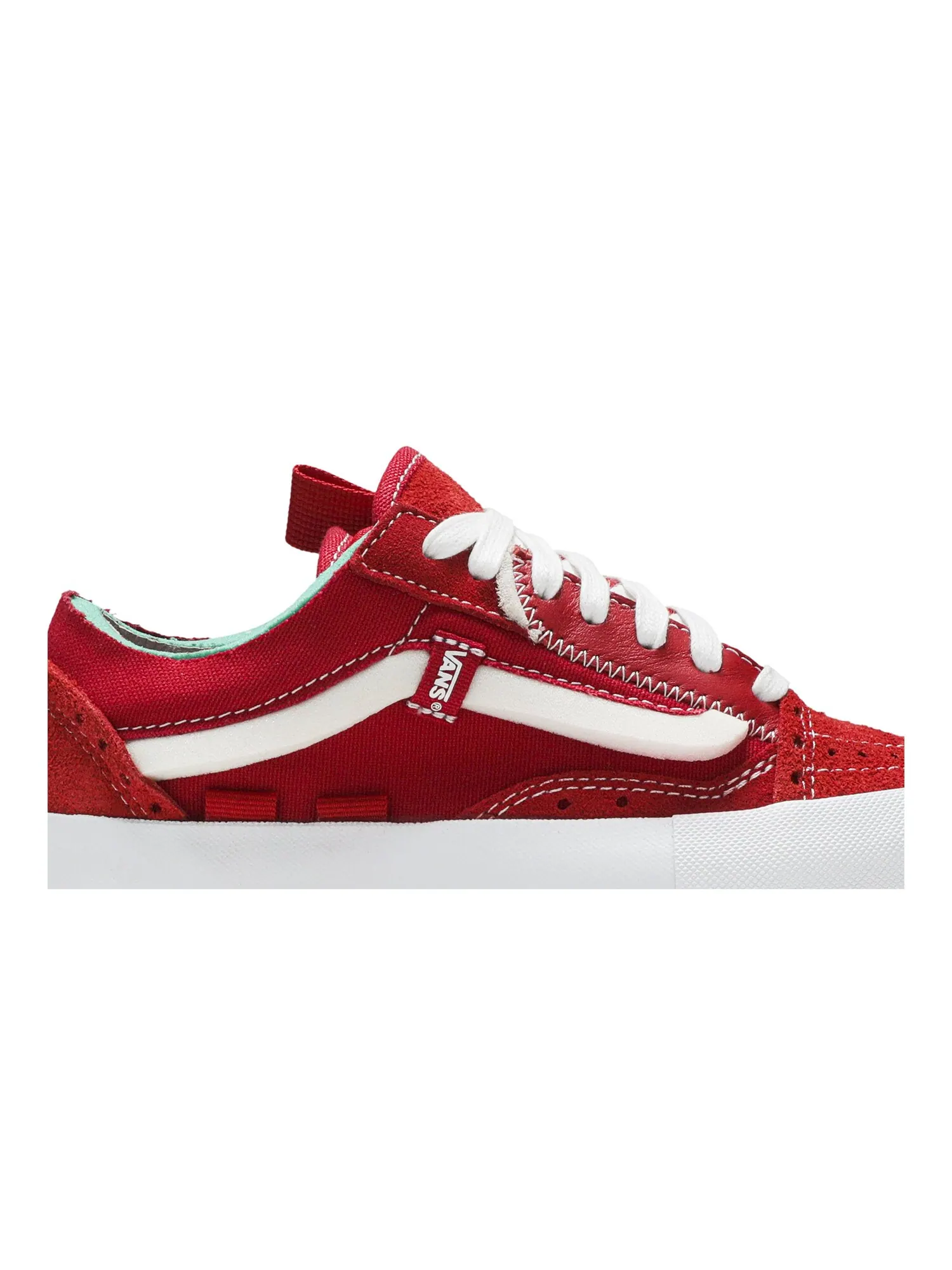 Кроссовки Old Skool Cap LX Vans — изображение 2 из 8, красный/белый