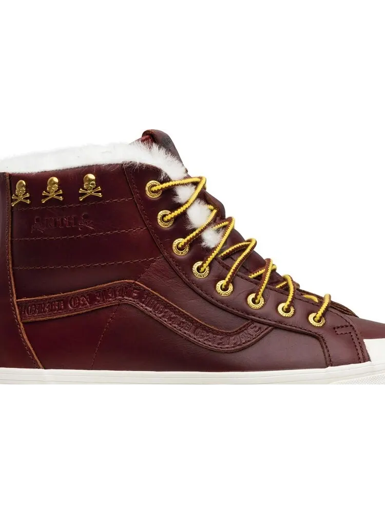 Кеды Vans Kith x Mastermind World x Sk8-Hi Reissue Zip LX Brown — изображение 2 из 8, коричневый