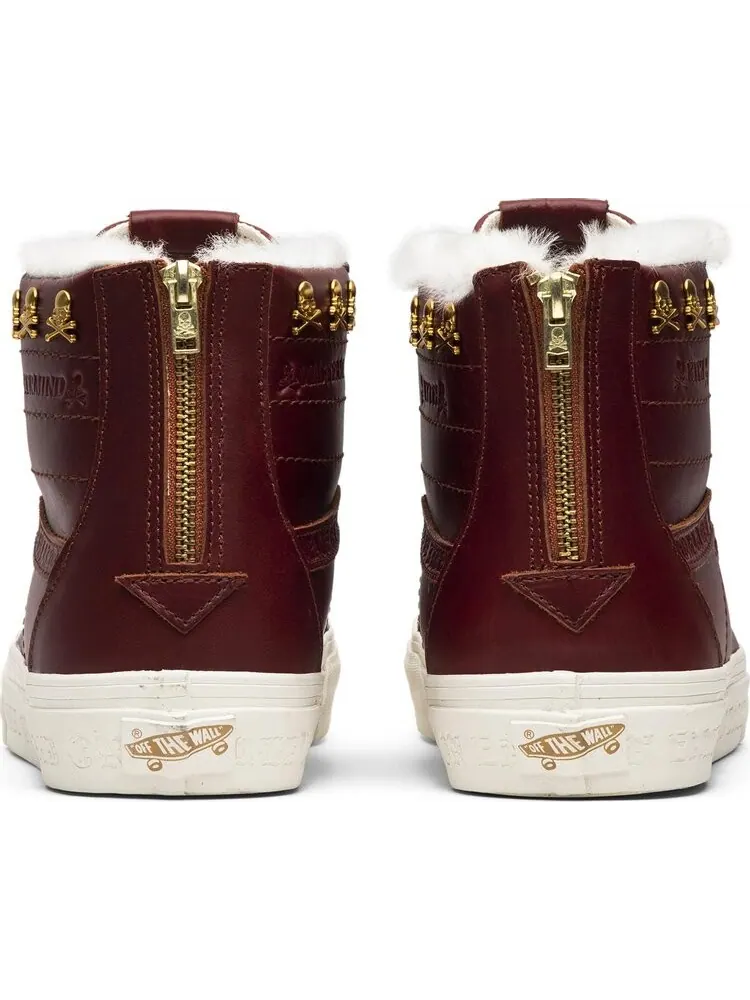 Кеды Vans Kith x Mastermind World x Sk8-Hi Reissue Zip LX Brown — изображение 6 из 8, коричневый