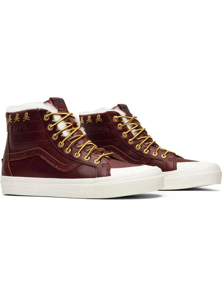 Кеды Vans Kith x Mastermind World x Sk8-Hi Reissue Zip LX Brown — изображение 8 из 8, коричневый
