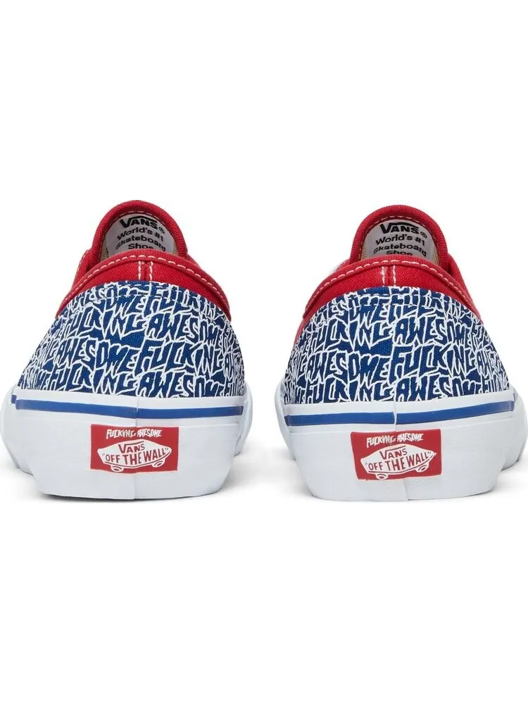 Кеды Vans f*cking Awesome x Authentic C Pro Red Blue — изображение 6 из 8, красный