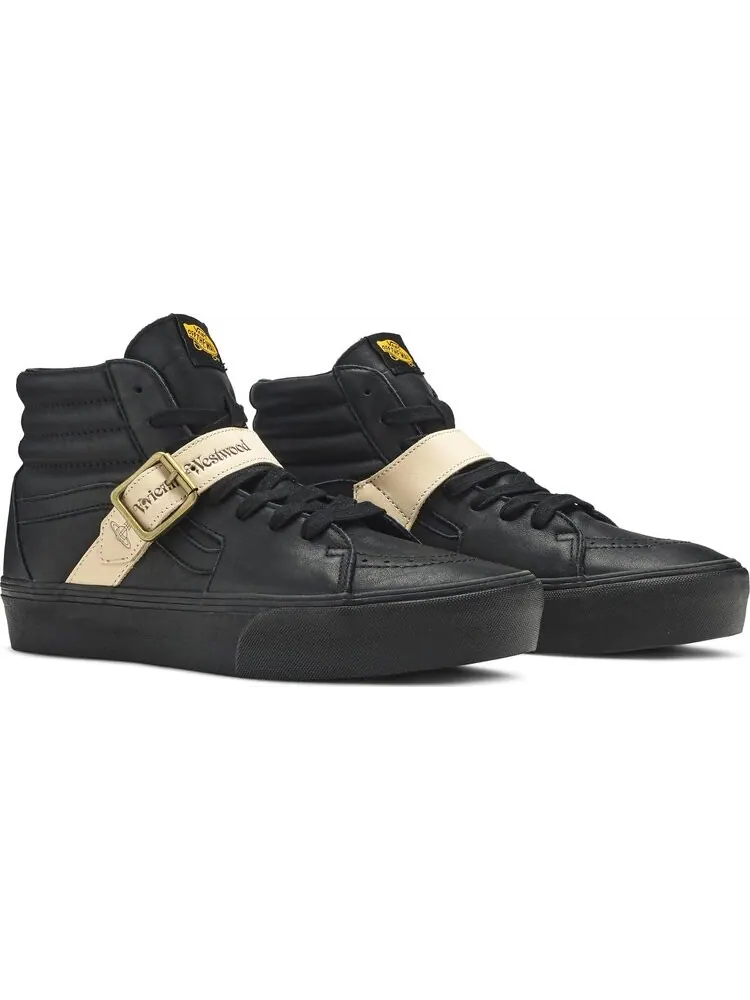 Кеды Vans Vivienne Westwood x Sk8-Hi Platform Anglomania — изображение 8 из 8, черный