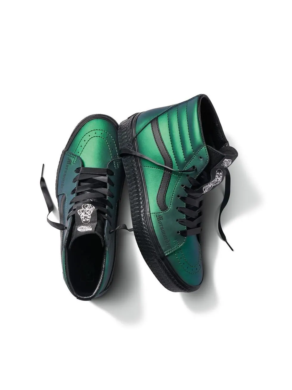 Кеды Vans x Harry Potter 'Morsmordre Dark Arts' Sk8-Hi Platform — изображение 2 из 9, зеленый/черный
