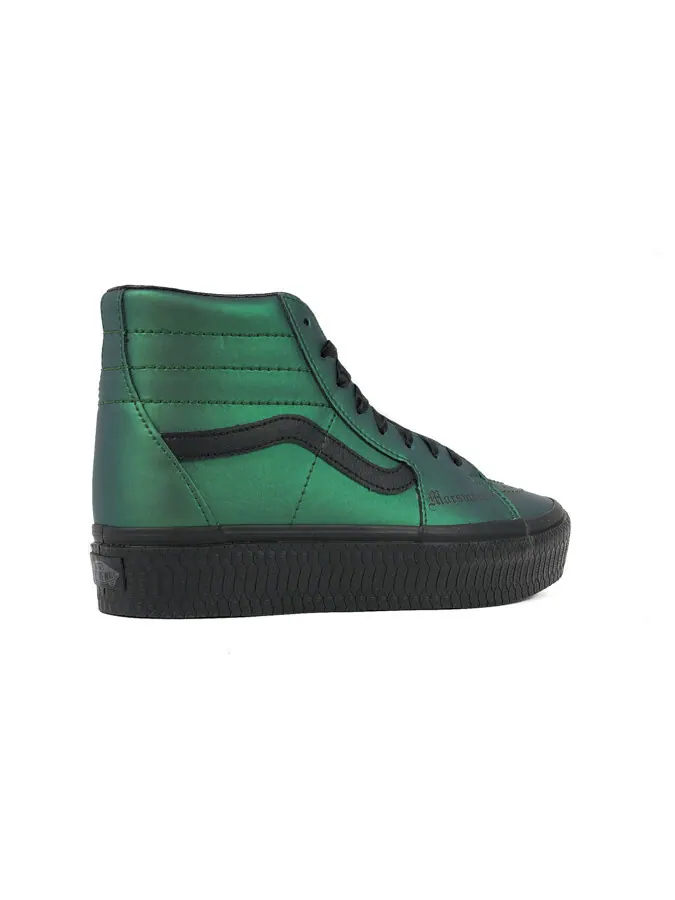 Кеды Vans x Harry Potter 'Morsmordre Dark Arts' Sk8-Hi Platform — изображение 6 из 9, зеленый/черный