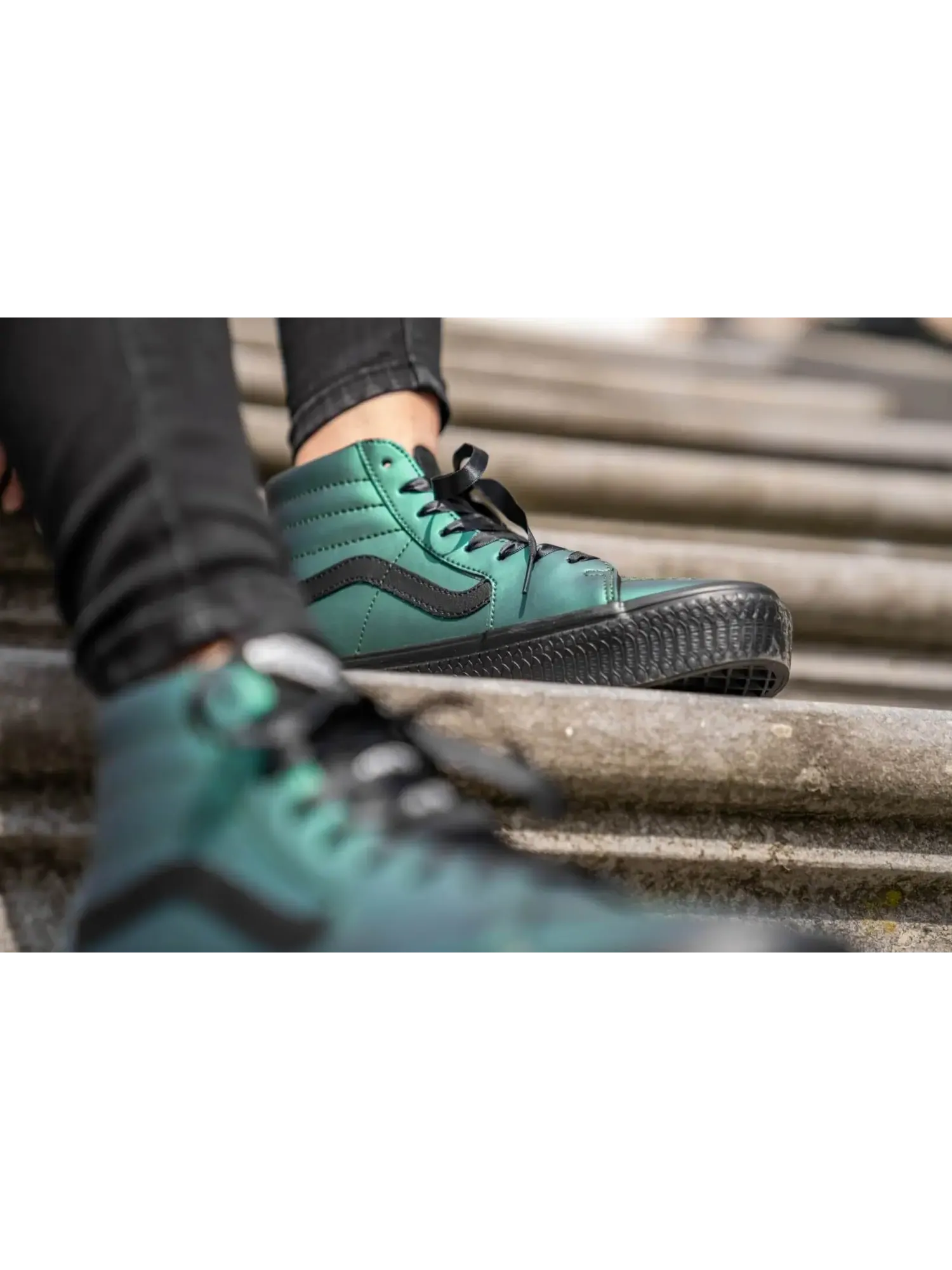 Кеды Vans x Harry Potter 'Morsmordre Dark Arts' Sk8-Hi Platform — изображение 9 из 9, зеленый/черный