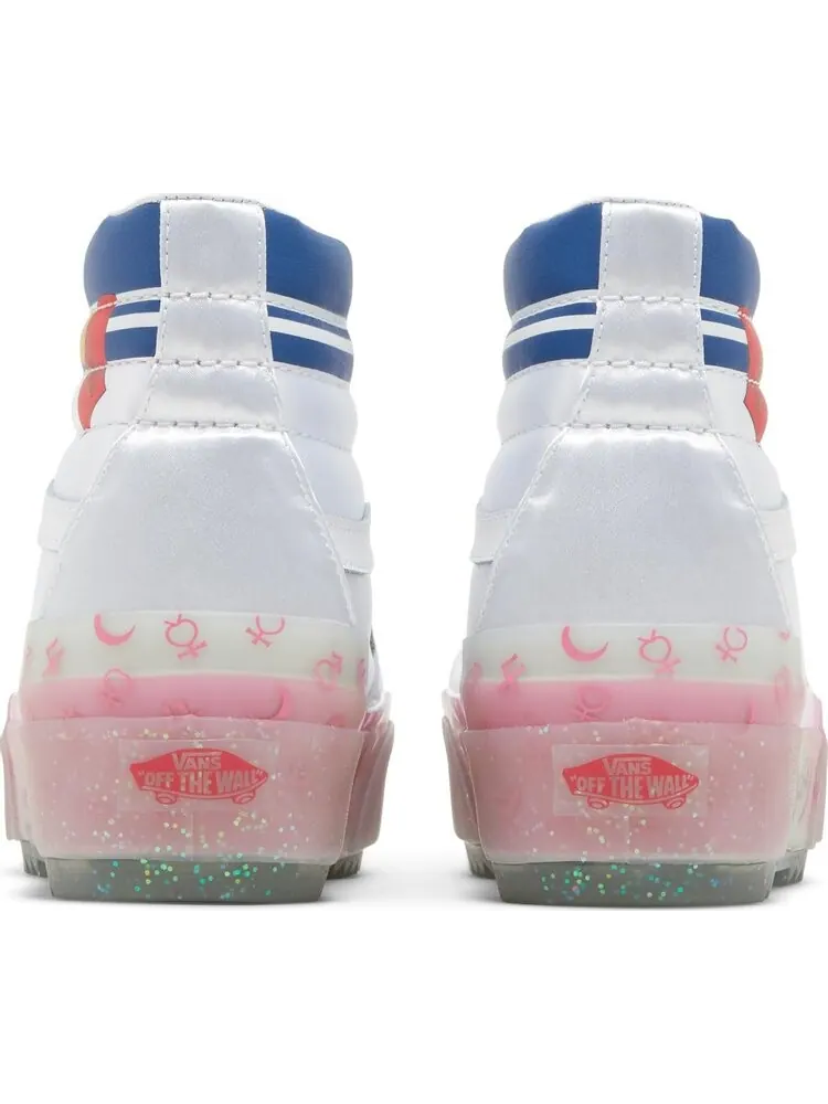 Кеды Vans Sailor Moon x Sk8-Hi Stacked Pretty Guardian - Silver — изображение 6 из 8, белый